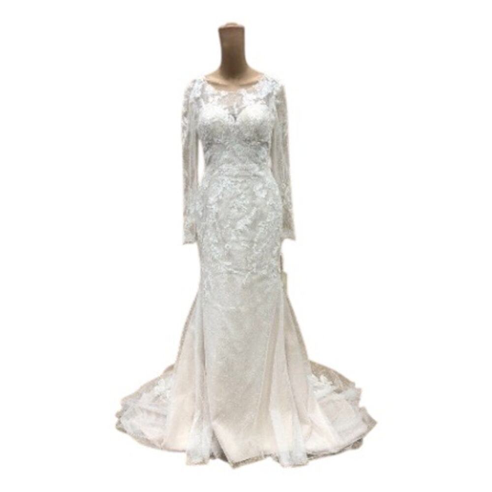 Melissa Sweet Lace Long Sleeve Wedding Dress Size 6